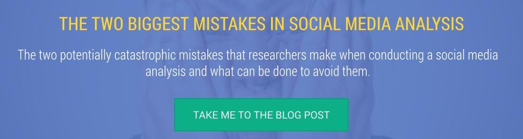 Link to the two biggest mistakes in social media analysis blog post
